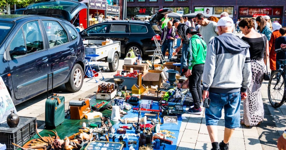 Speuren naar vintageparels en verborgen schatten op het Van Heekplein