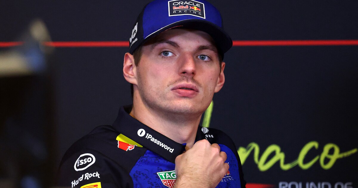 Max Verstappen niet gerust op goede afloop in Monaco: ‘Dat wordt hier ...