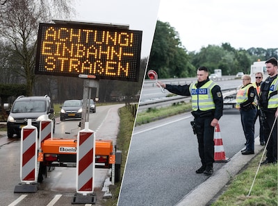 Rijkswaterstaat haalt borden op de A12 bij de Duitse grenscontroles weg