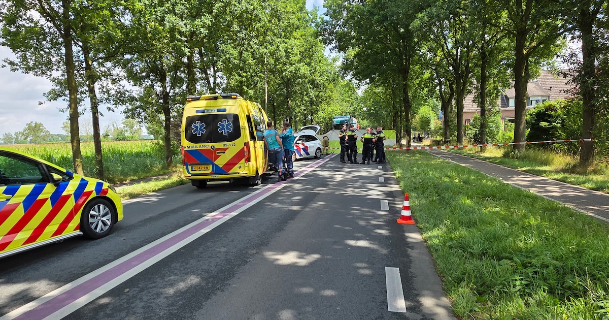 Motorrijder gewond bij ongeluk bij Rhenen.