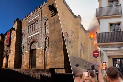 Brand in wereldberoemde moskee-kathedraal Mezquita in Spaanse stad Cordoba geblust, monument ‘gered’