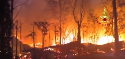 Grote brand op camping bij Gardameer, 24 gewonden