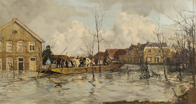 Watersnoodramp in Maas en Waal centraal in Kasteel Wijchen