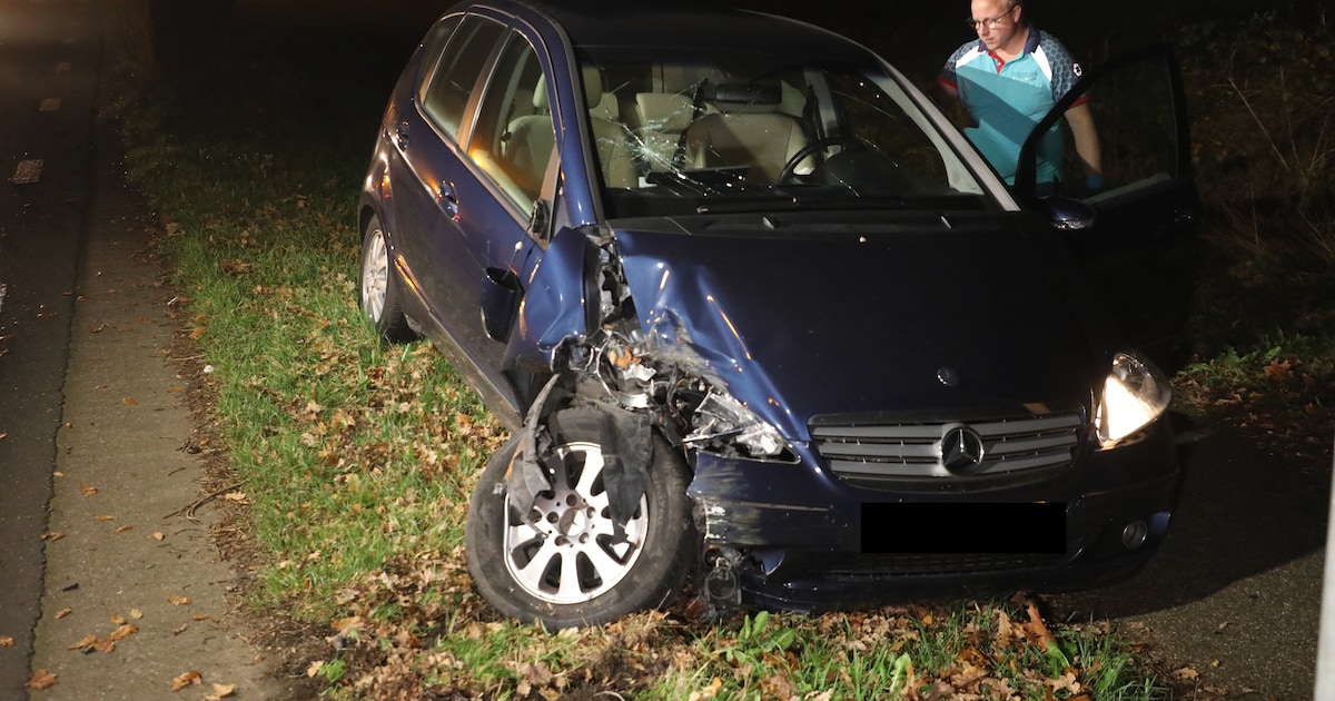 Automobilist botst tegen boom in Terschuur