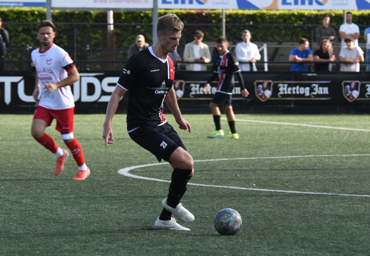 JVC'er Jordie van der Laan was erop gebrand om nu wel van Volharding te winnen.