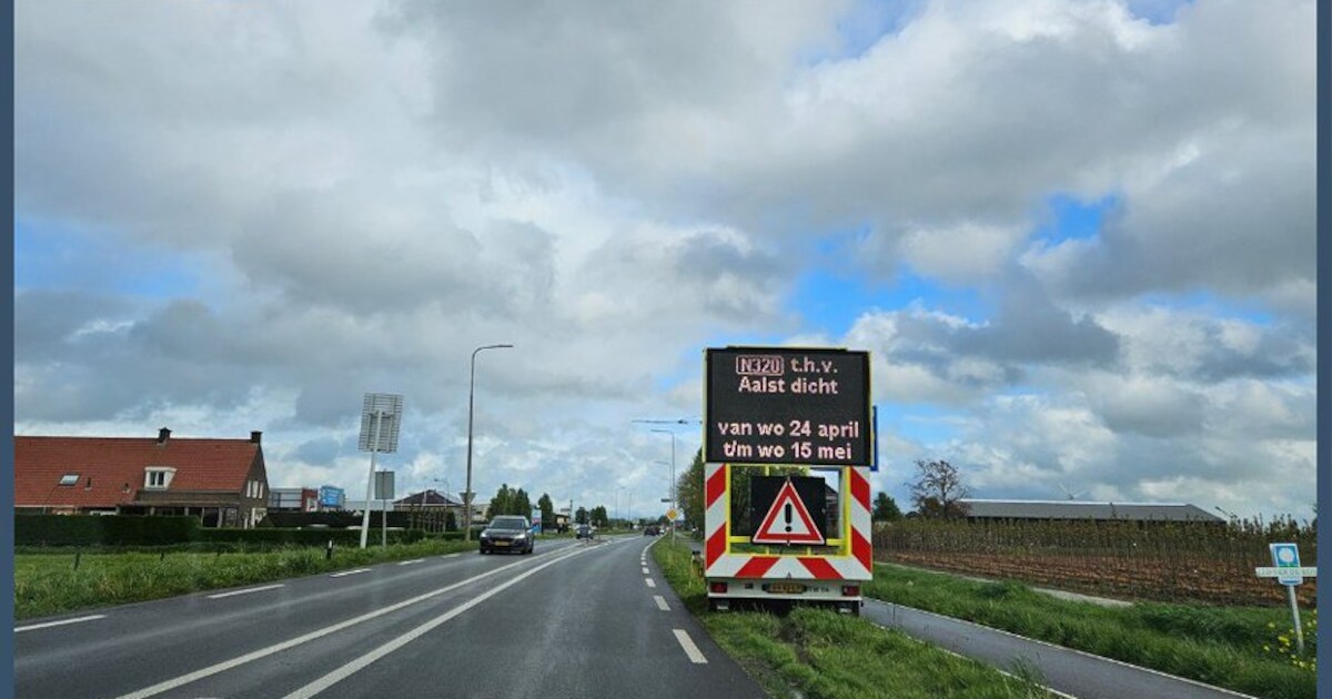 Opgepast vanaf woensdag: kilometers omrijden tussen Lienden en Kesteren