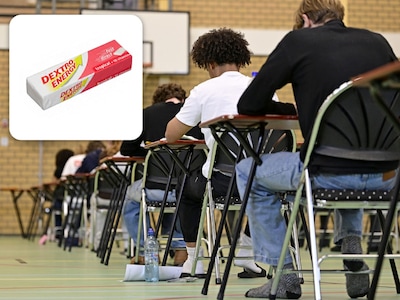 Op duizenden examenbureaus ligt hetzelfde snoepje: Dextro vliegt de winkels uit