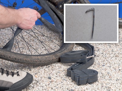 Zijn hier de straten schoon, dan gaan de fietsbanden lek: ‘Er is een duidelijk patroon’