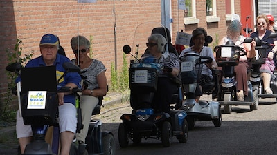 Scootmobieltoertocht in Veenendaal