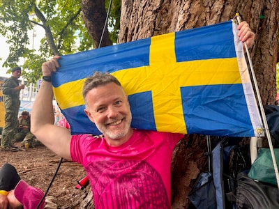 Daniel komt niet alleen om te wandelen uit Zweden, feesten net zo belangrijk