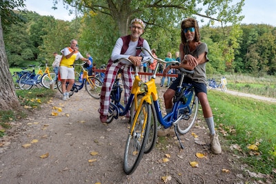 In koeienpak of met tijdrithelm op bij het NK OV-fietsklimmen: ‘Dit is toch iconisch?’