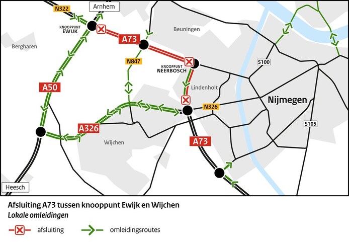 Naar Militracks? Kom op tijd en denk aan de werkzaamheden op de A73 ...