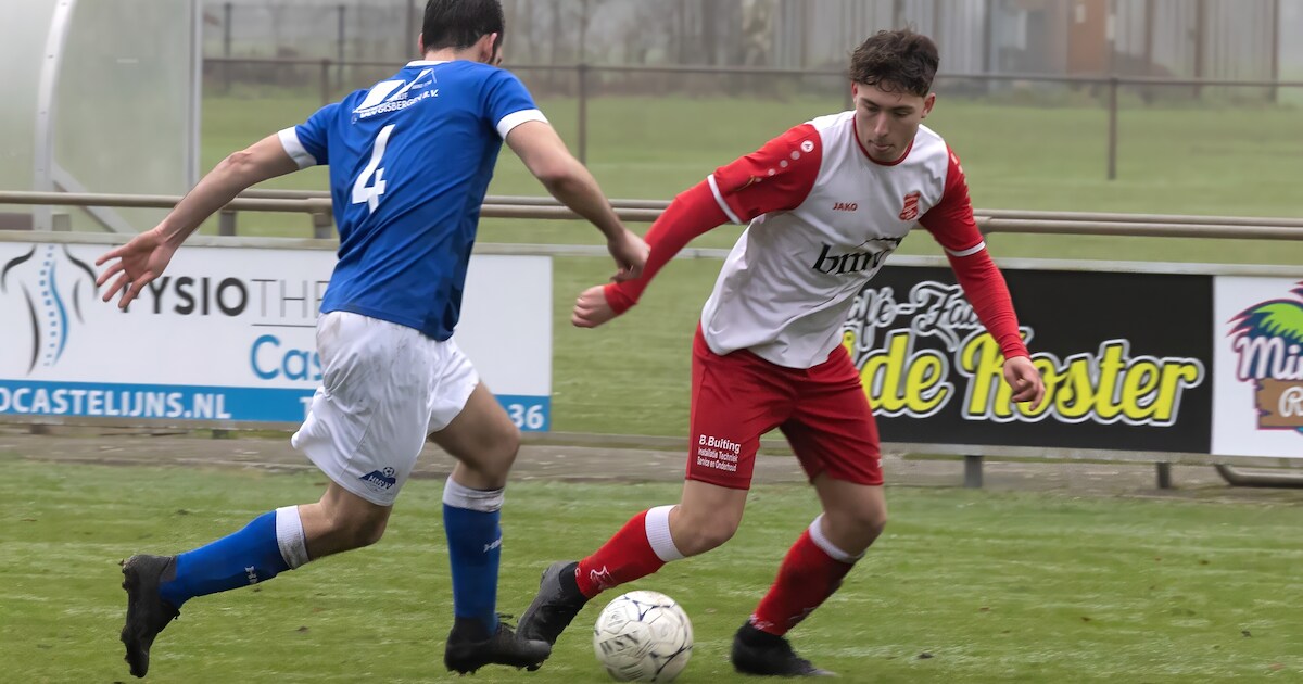 Terlo is hekkensluiter af na gelijkspel bij hoogvlieger, Pardoel maakt hattrick voor Rood-Wit V.