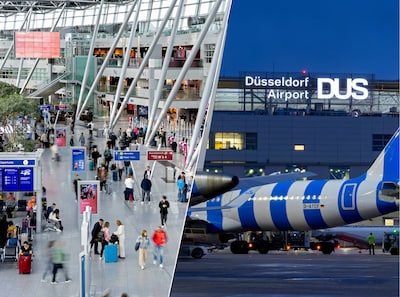 Düsseldorf Airport is voor deze regio dichtbij, luchthaven richt zich nu met klassiek Duits wapen op de Nederlanders