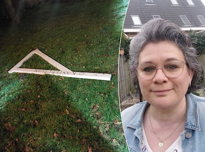 Wilma ziet na haar cursus EHBO iets wits in het gras liggen: ja hoor, de vermiste poort