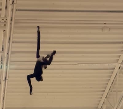 Aap schrikt van versiering en verstopt zich in Amerikaanse halloweenwinkel