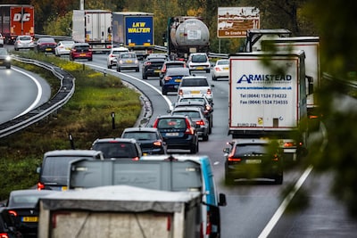 Winterse buien zorgen voor een pittige avondspits: stuk drukker dan gebruikelijk