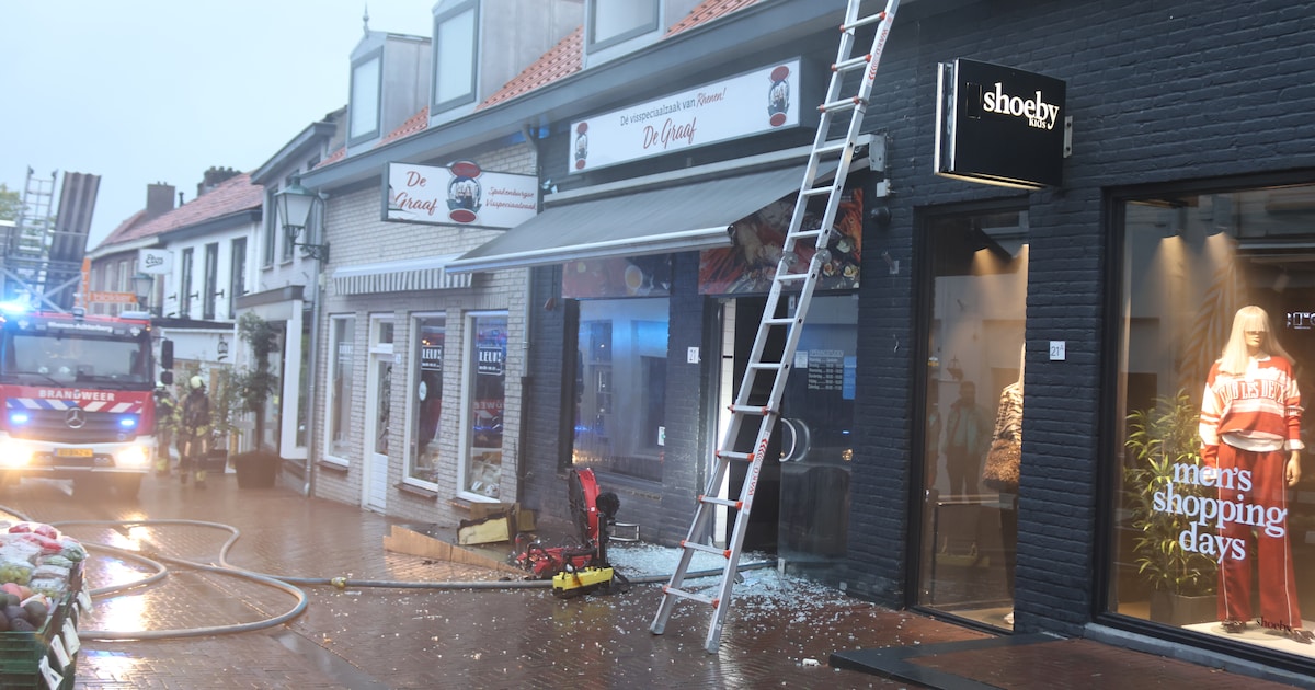 Michelle en Mohammed blussen fikse brand in viswinkel: ‘De rook kwam al uit het dak’