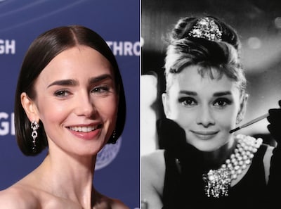 Emily in Paris-ster Lily Collins speelt Audrey Hepburn in film over Breakfast at Tiffany’s