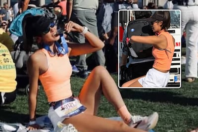 Chinese influencer pronkt na marathon Berlijn met medaille, maar foto toont aan hoe ze finish haalde: sponsor haakt af
