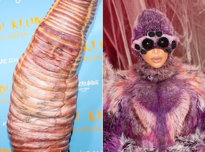 Sterren als Heidi Klum en Kim Kardashian paraderen rond in vreemdste halloweencreaties