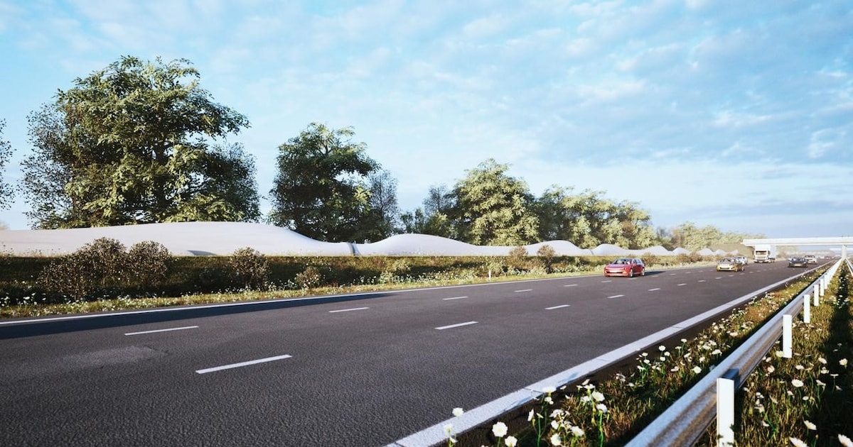 Nederlandse wereldprimeur met geluidscherm in Oirschot.