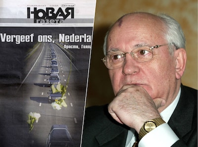 De krant die Gorbatsjov oprichtte, is nu door Poetin te gronde gericht