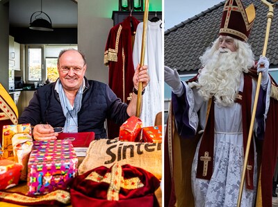 Het begon ‘puur voor de gein’, maar inmiddels is John (65) al 33 jaar Sinterklaas in zijn dorp: ‘Bes
