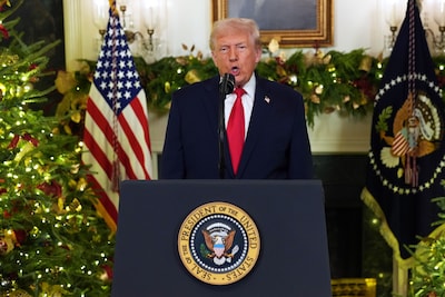 Trump verdedigt zijn economische beleid in toespraak vanuit Witte Huis