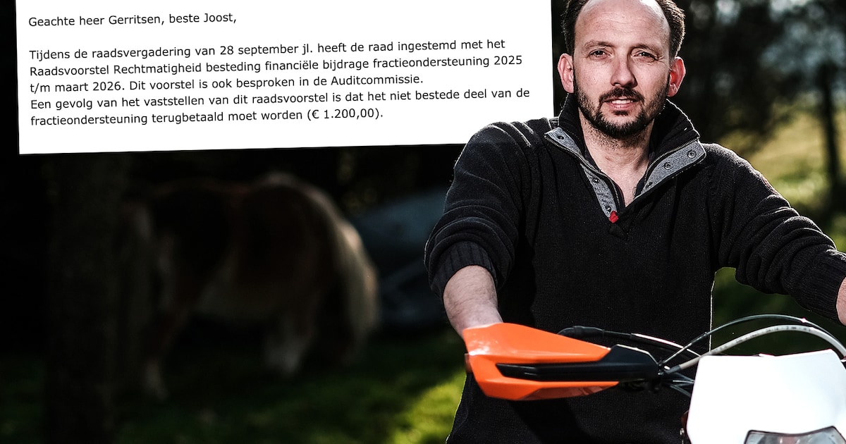 Raadslid krijgt eerste rekening van gemeente: nu is het wachten op aanmaning, deurwaarder en rechter
