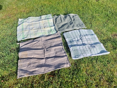 Tielse theedoeken aan elkaar genaaid voor grootste picknickkleed ooit op Waalkade