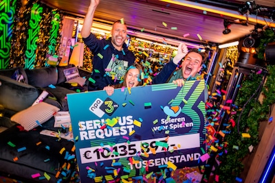 Recordcijfers voor Serious Request: speciale gift brengt opbrengst nu al boven 10 miljoen euro