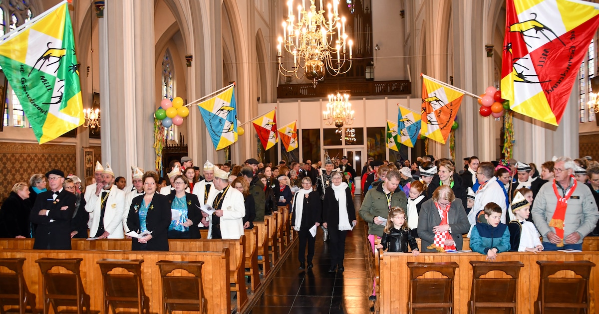 Carnaval begint met viering in kerk Mill