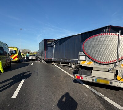 Ongeval op A27, weg afgesloten richting het zuiden