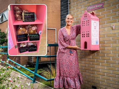 Voor Kimberley’s koekjes fietsen mensen wel 20 kilometer: ‘Wil niet dat iemand voor een leeg huisje staat’