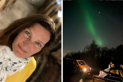 Tanja uit Arnhem ziet dankzij autopech het noorderlicht: ‘Een cadeautje’