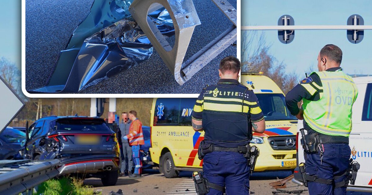 Bestuurster zwaargewond na botsing met vrachtauto op Randweg tussen Den Bosch en Vught