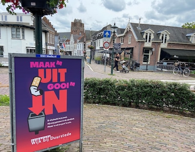 Vrijwilligers ruimen peuken op in Wijk bij Duurstede