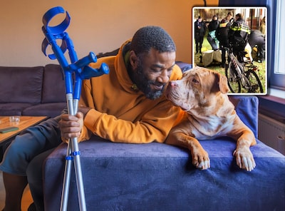 Lodrick (45) werd bij reddingsactie door tram geschept: ‘Móést gewoon mijn hond redden’