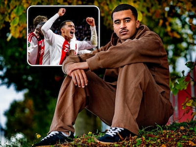 Foto bij: Ajax-revelatie Abdellah Ouazane (17) gaat als een speer: ‘Ik trok het shirt van Feyenoord in de auto uit en dat van Ajax aan’