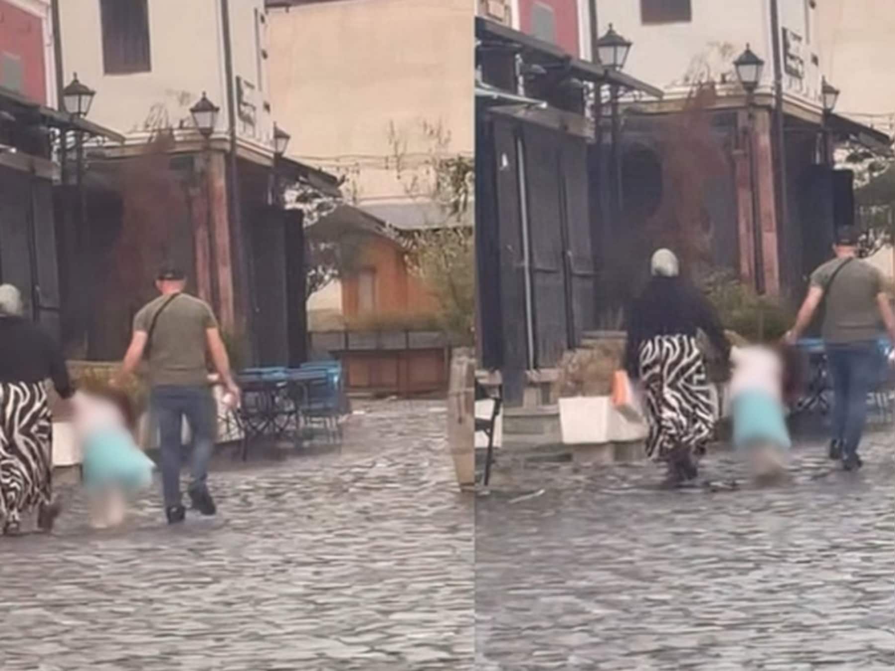 OM in Albanië onderzoekt Nederlandse vader die dochtertje aan haren over straat sleurt