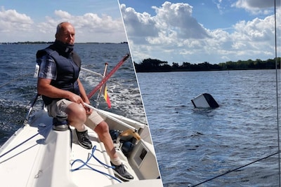 Frederik (58) redt drie kleine kinderen en vier volwassenen uit Veerse Meer in Zeeland: ‘Ze lagen in het water te roepen om hulp’