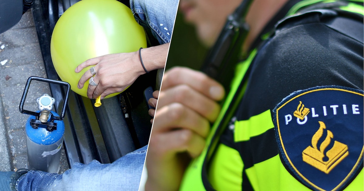 Politie betrapt inzittenden op lachgas in auto in Breda, bestuurder rijdt later toch weer tijdens ri