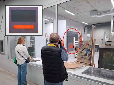 Schilderij hersteld dat beschadigd raakte door kind: geen krasje meer, toch miljoenen minder waard