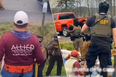 Dakdekker filmt hoe ICE hem omsingelt na klus, verdenkt huiseigenaar: ‘Wil rekening van 10.000 dollar niet betalen’