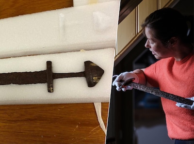Wat deed 1100 jaar oud Vikingzwaard op de bodem van de Oude IJssel? ‘Misschien wel geofferd aan de goden’