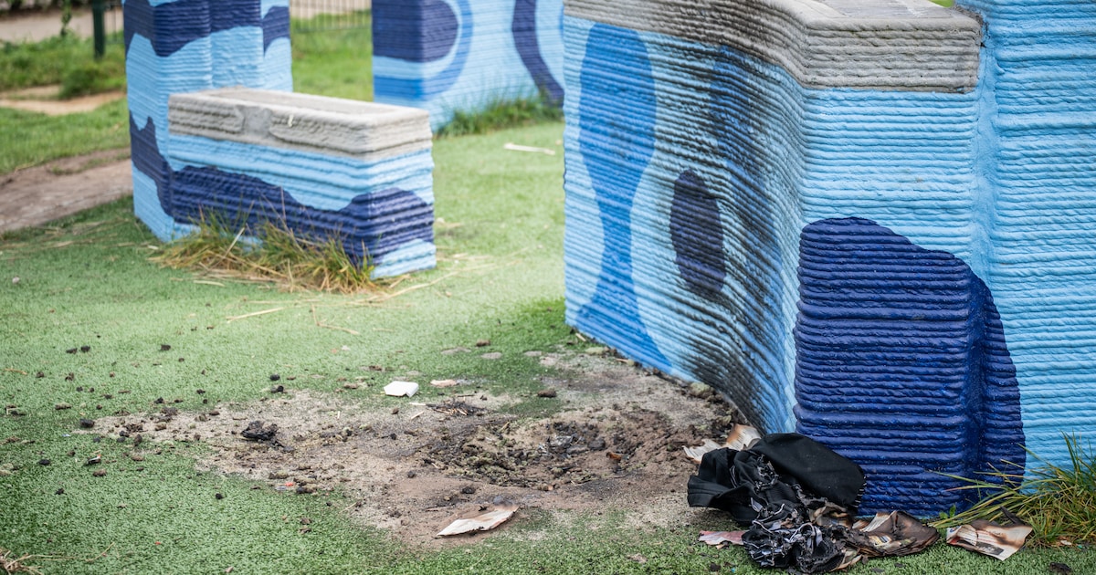 Brandschade en rotzooi bij freerunbaan. ‘Ik denk dat ze dit uit ...