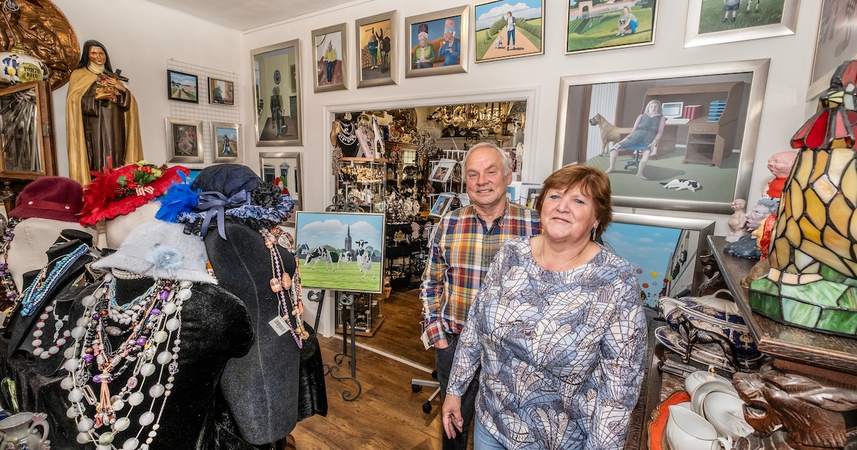 De heilige Theresia staart je aan in een bijzondere brocantewinkel