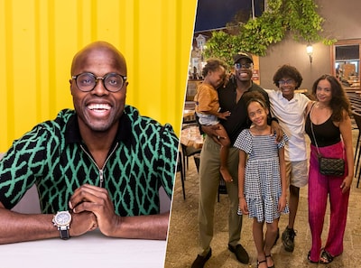 Jandino (44) wil zijn kinderen échte rijkdom meegeven op ‘zijn’ eiland: ‘In Nederland werk ik, hier leef ik’