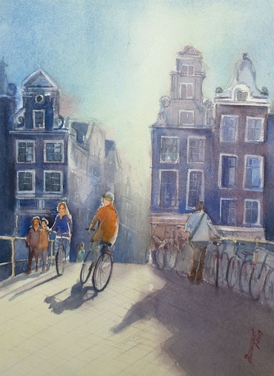 Internationale aquarellen in KunstKabinet Tiel